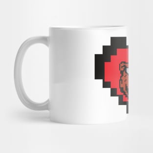 Pixel brown bear Mug